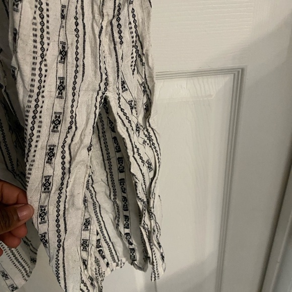 NWOT Time and Tru Black and White Patterned Midi Dress Size 1X - Picture 9 of 16